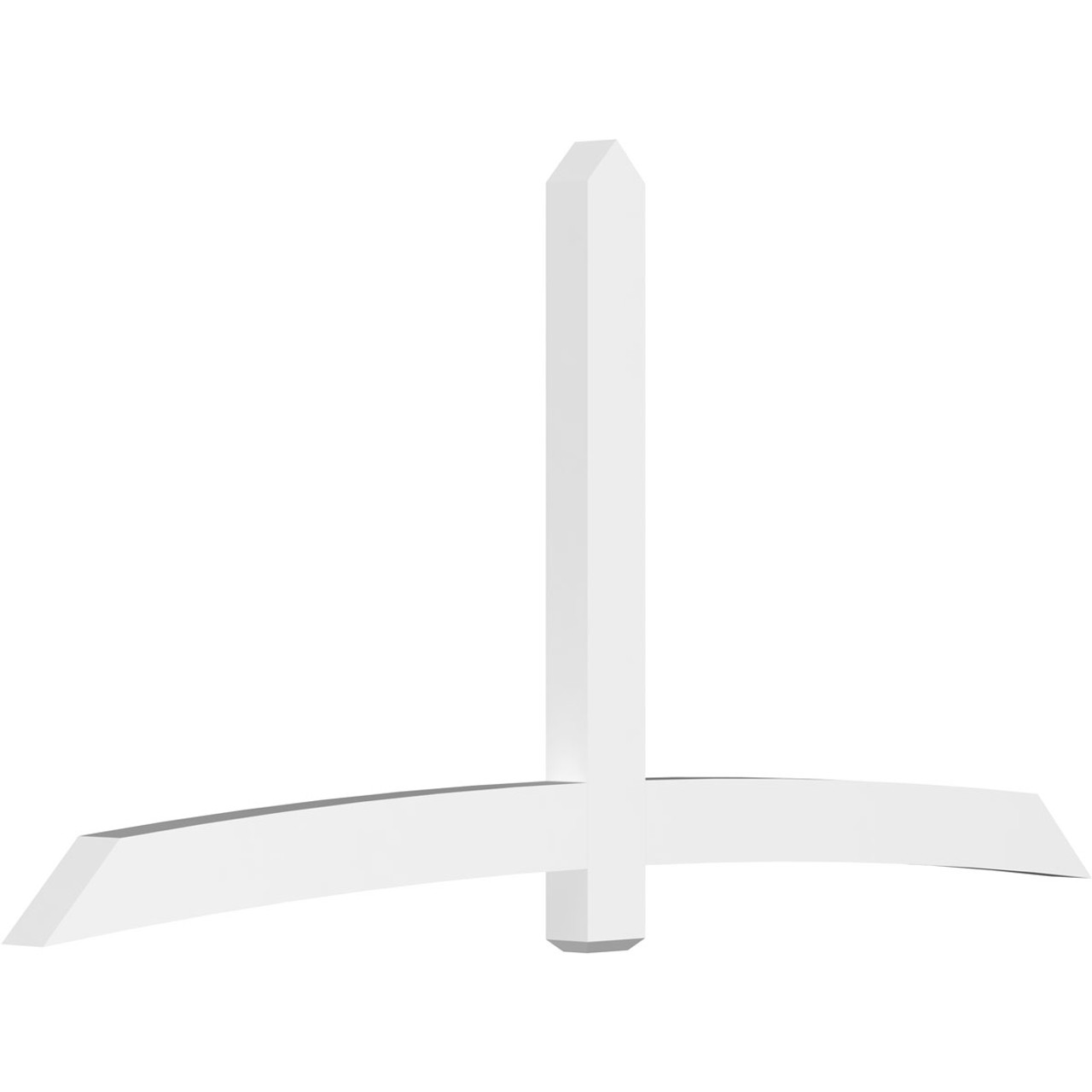 12/12 Pitch Bellingham Smooth Gable Bracket, PVC GBW108X54X0406BEL00PVC