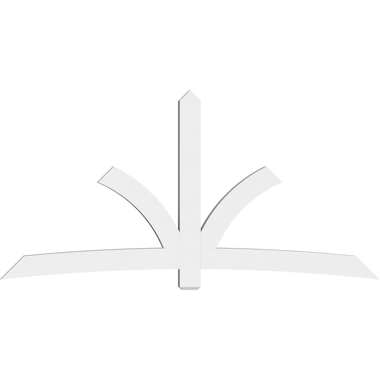 12/12 Pitch Davenport Smooth Gable Bracket, PVC GBW108X54X0406DAV00PVC