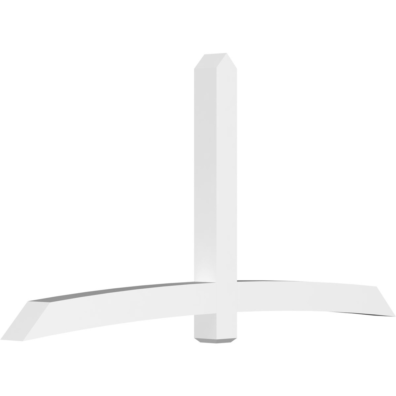 12/12 Pitch Bellingham Smooth Gable Bracket, PVC GBW108X54X0606BEL00PVC