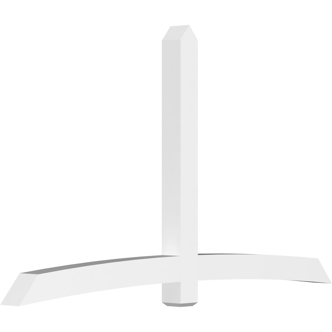 14/12 Pitch Bellingham Smooth Gable Bracket, PVC GBW108X63X0606BEL00PVC