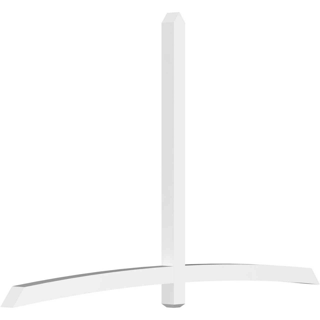 15/12 Pitch Bellingham Smooth Gable Bracket, PVC GBW108X68X0404BEL00PVC