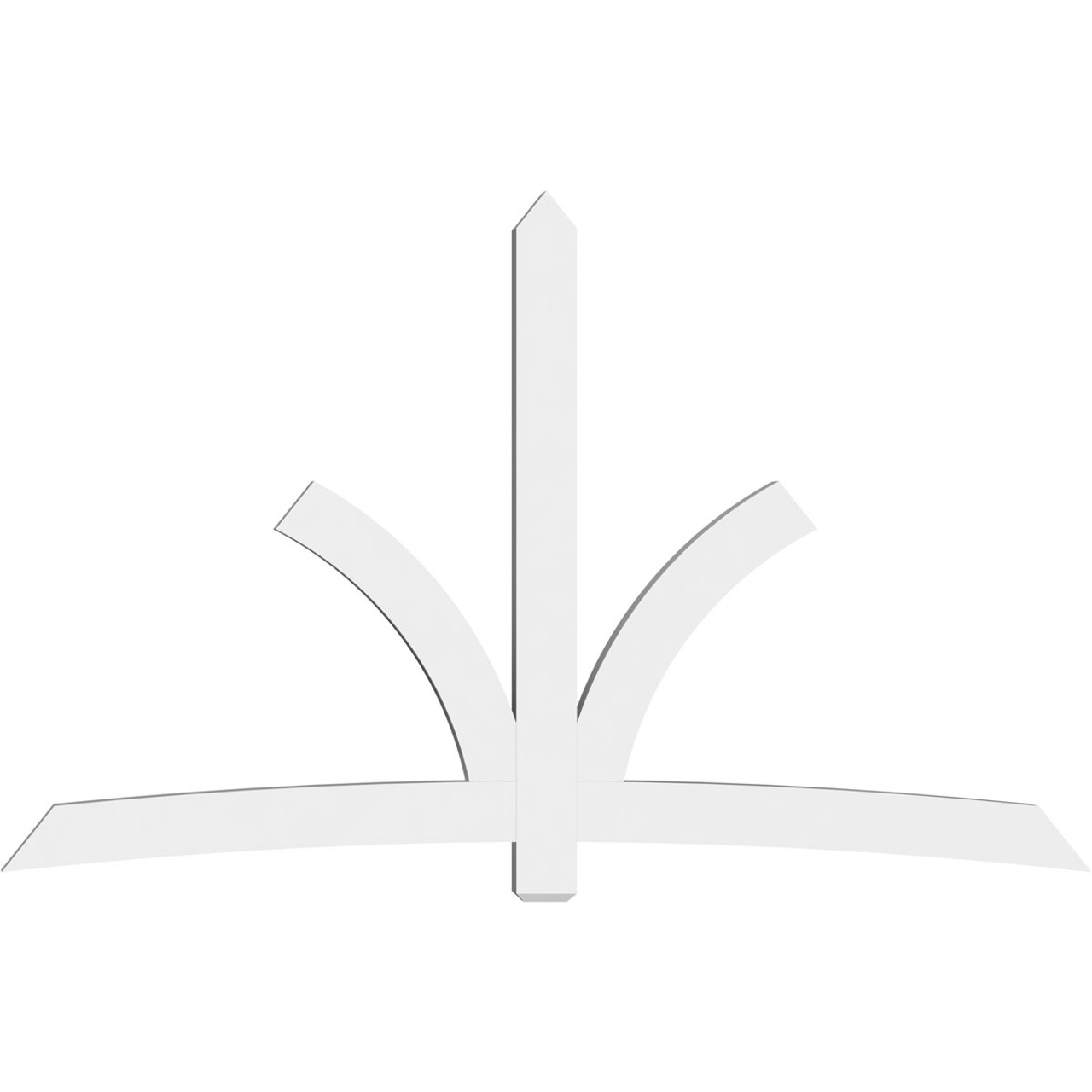 15/12 Pitch Davenport Smooth Gable Bracket, PVC GBW108X68X0406DAV00PVC