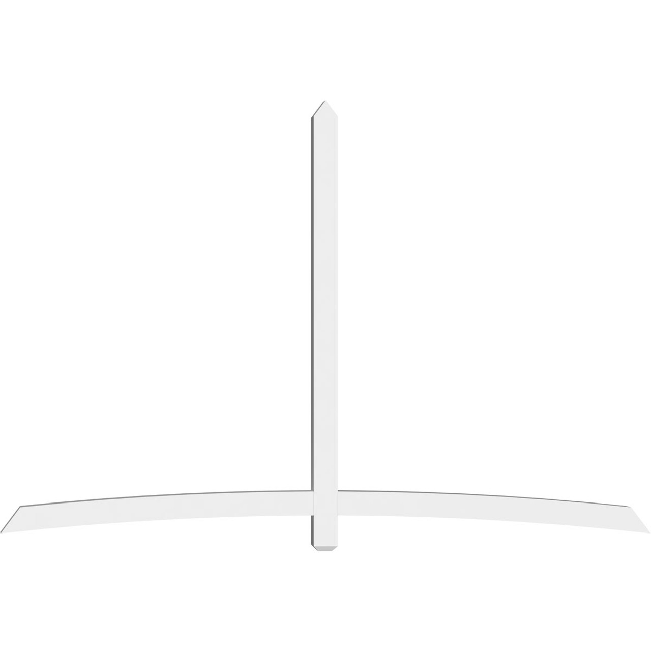 16/12 Pitch Bellingham Smooth Gable Bracket, PVC GBW108X72X0404BEL00PVC