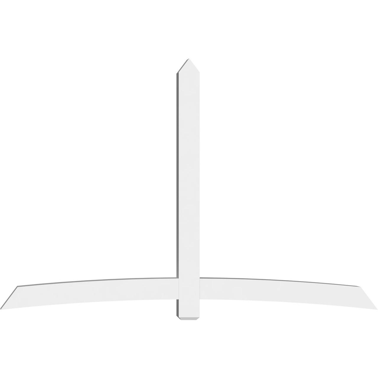 16/12 Pitch Bellingham Smooth Gable Bracket, PVC GBW108X72X0606BEL00PVC