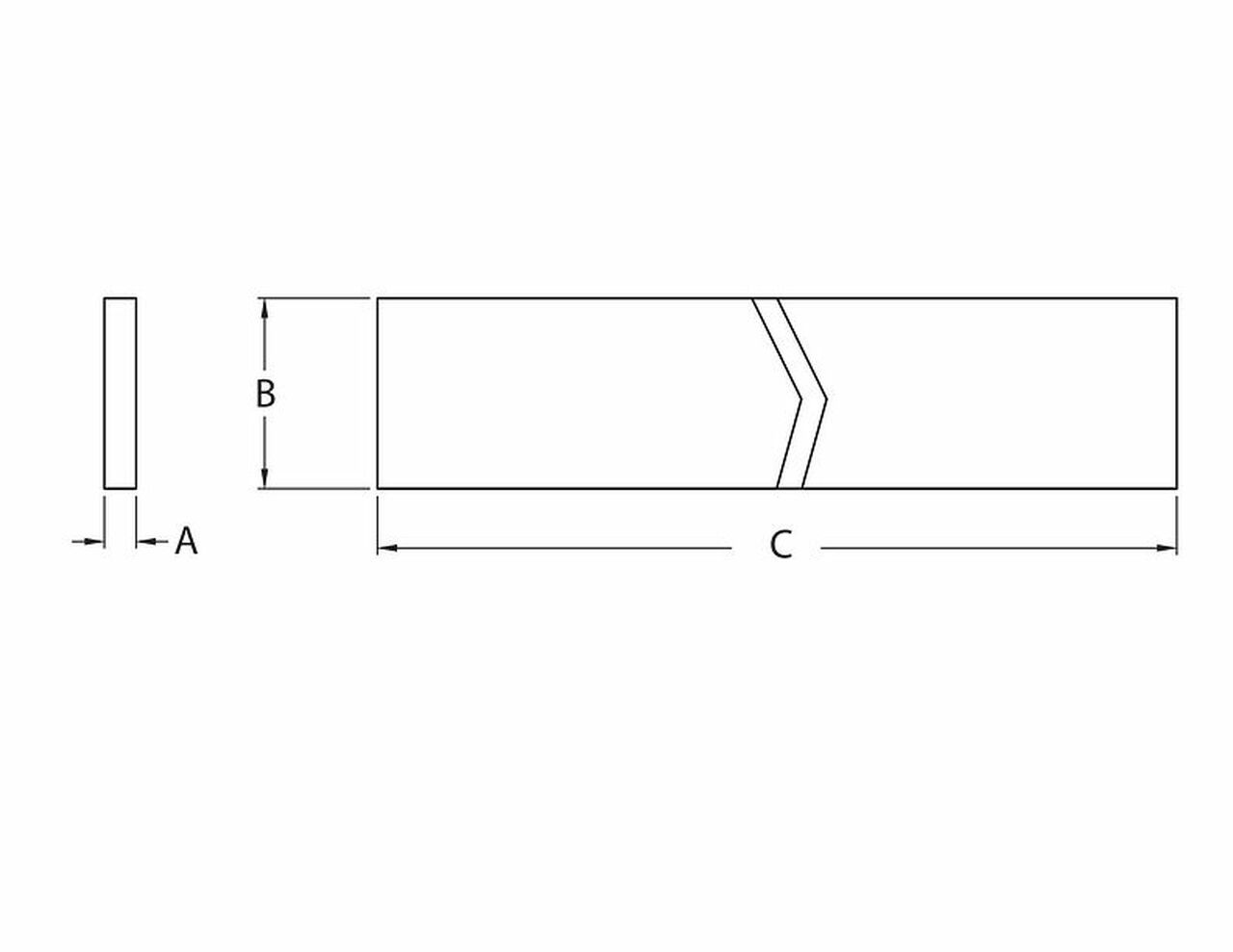 192"W x 3 1/2"H x 1"D Smooth Flat Trim FLT152-16 by Fypon
