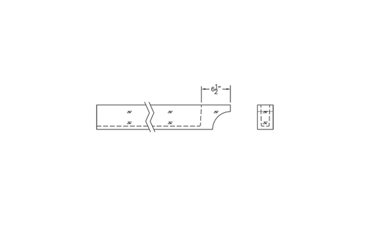 Cove Rough Sawn Wood Grain Rafter Tails 8 inch 4/12 Pitch 10 Pack BMRTCV4X8X18RSP4-10PK