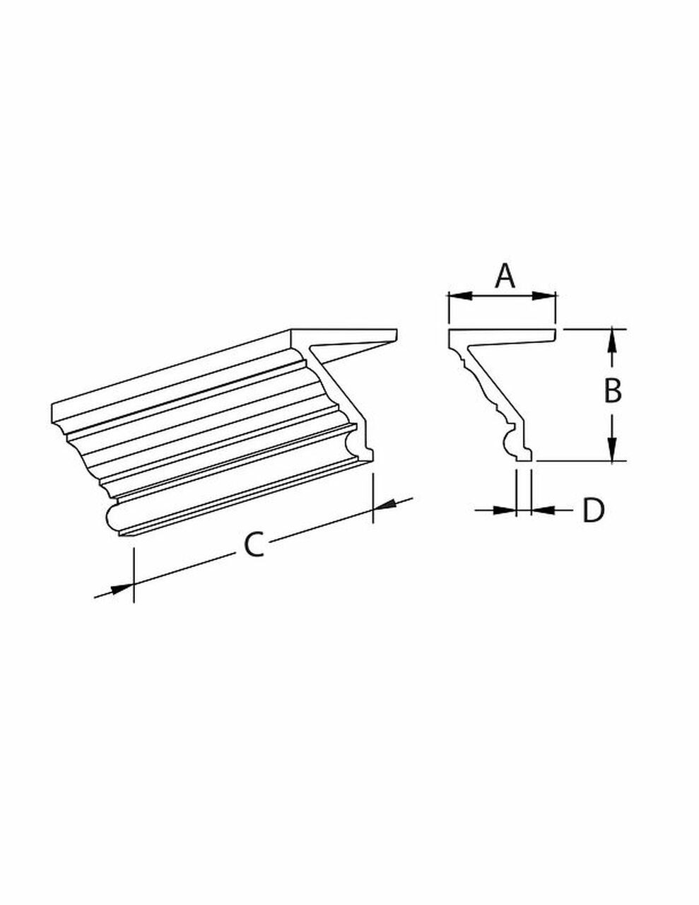 Crown Molding - Lip MLD510-12