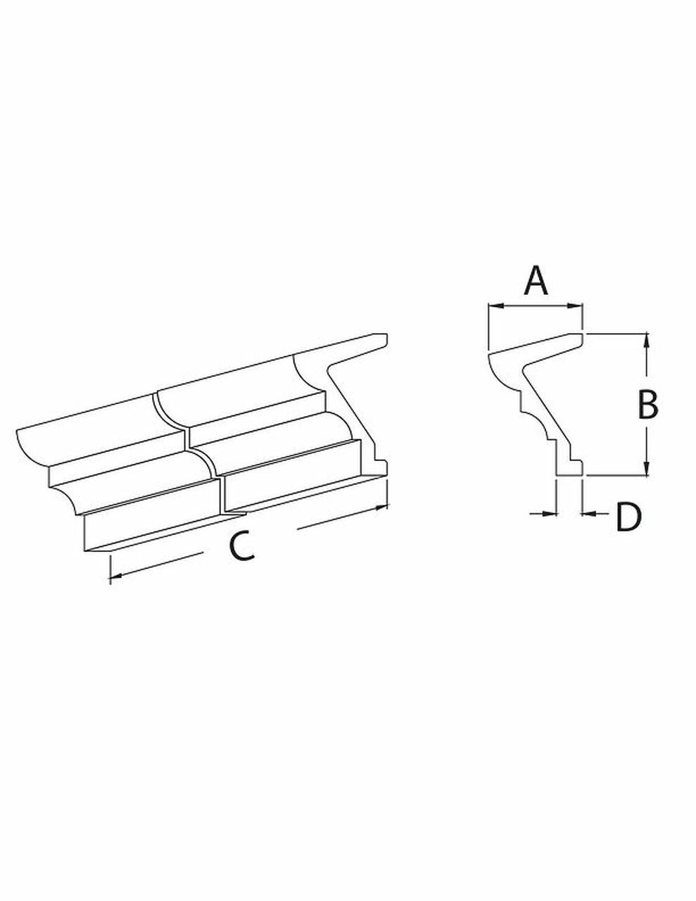 Crown Molding - Lip MLD547-16