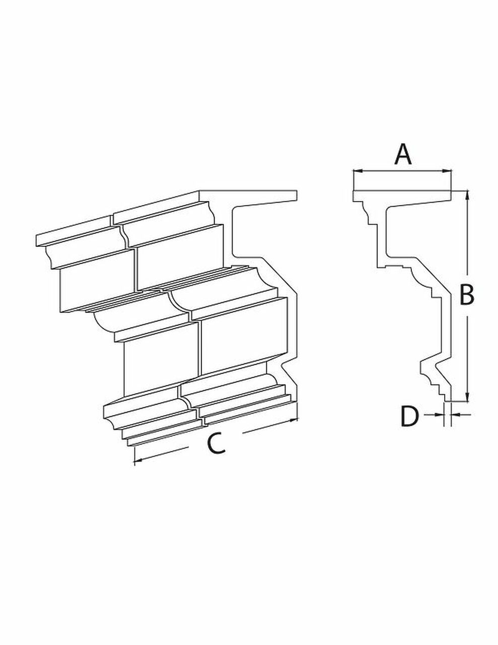 Crown Molding - Lip MLD534-12