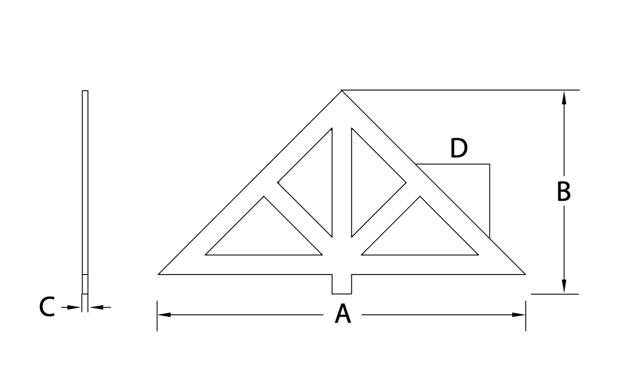 Gable Pediment GPF Style GPF66X22