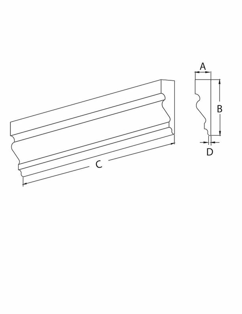 Molding - Chair Rail MLD621-16