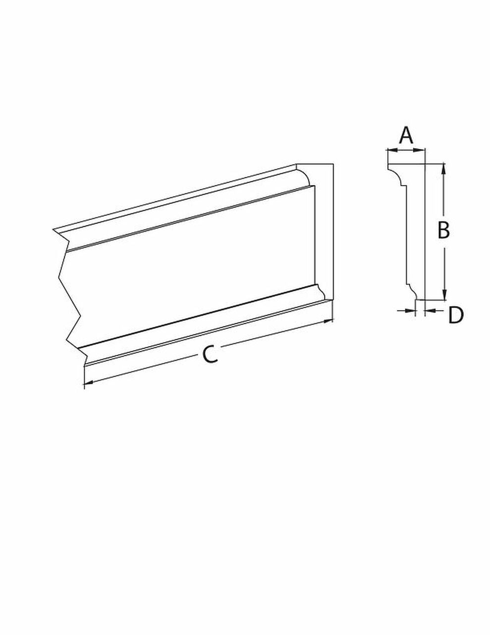 Molding - Chair Rail MLD224-12