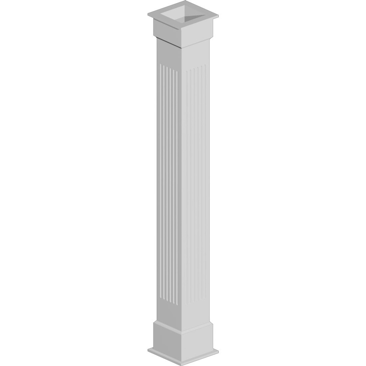 Non-Tapered Fluted Column Wrap