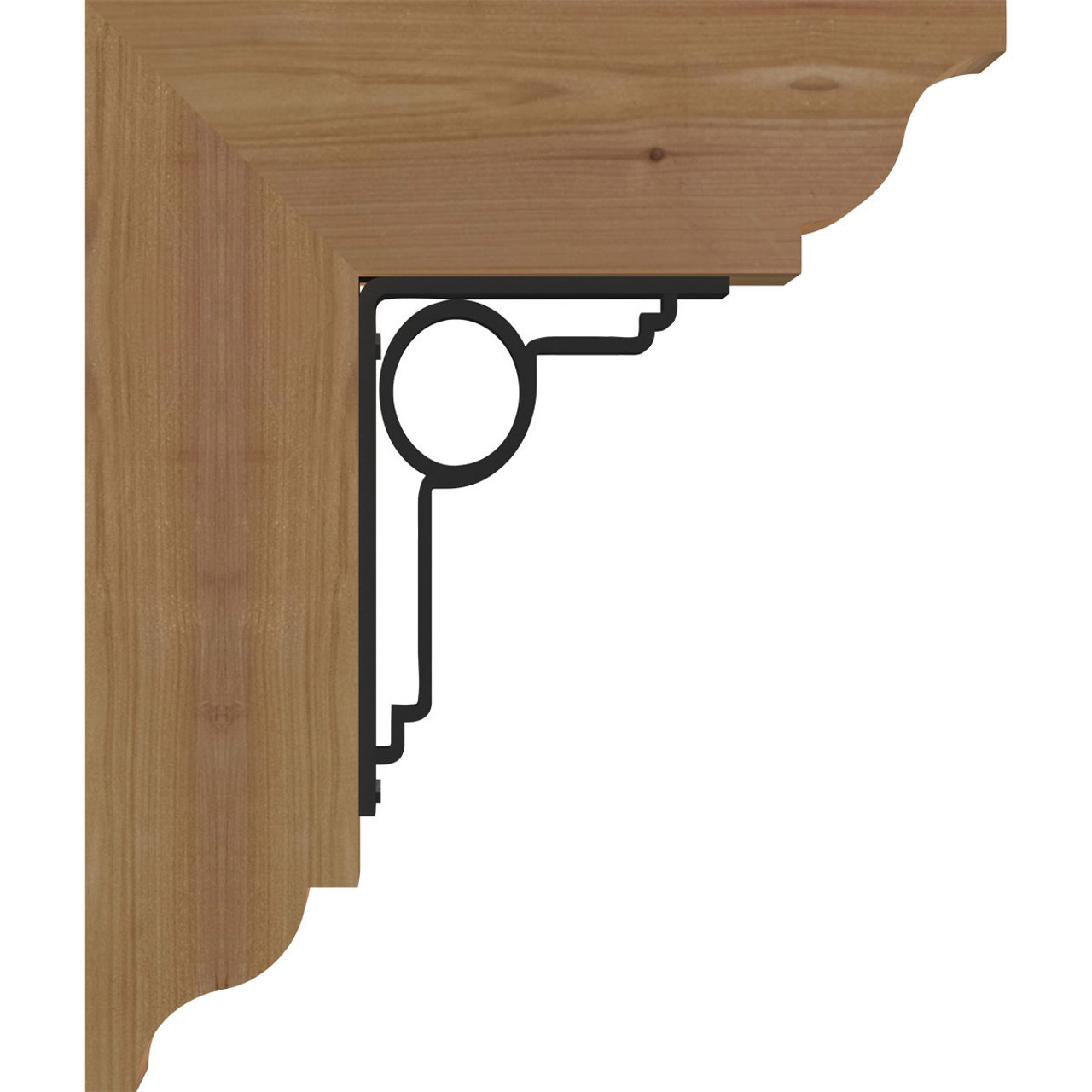 Ekena Millwork - BKTI0404X14X16SC1TMA05