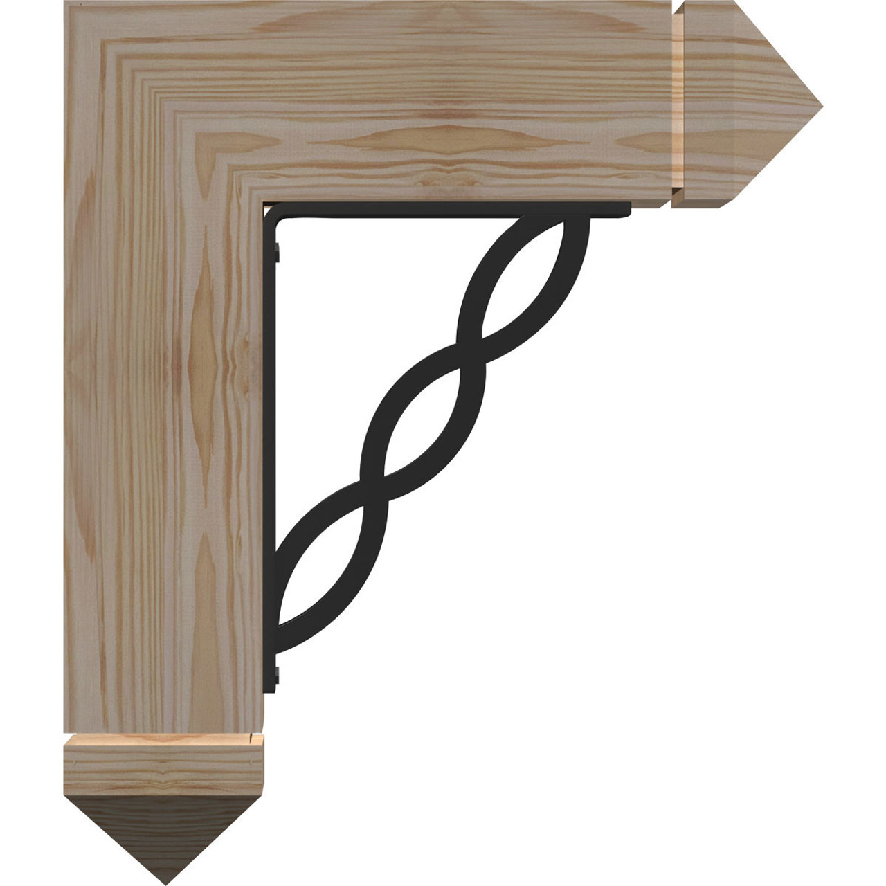 Ekena Millwork - BKTI0404X16X18SF3TLO06 Ekena Millwork - BKTI0404X16X18SF3TLO06