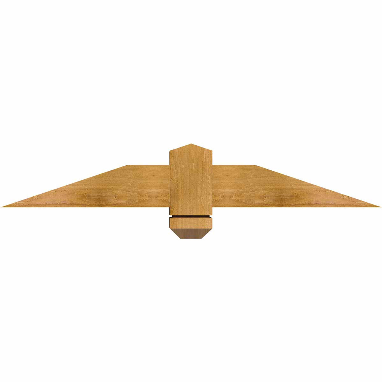 4/12 Pitch Eugene Rough Sawn Timber Gable Bracket GBW036X06X0404EUG00RWR