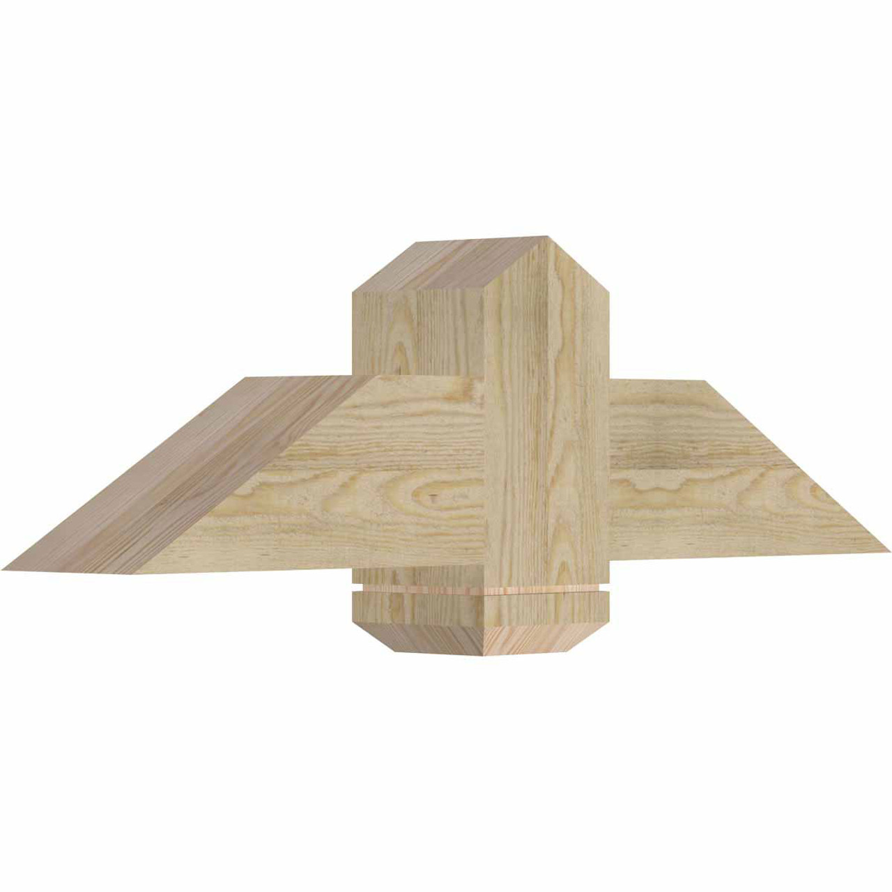 7/12 Pitch Eugene Rough Sawn Timber Gable Bracket GBW036X10X0606EUG00RDF