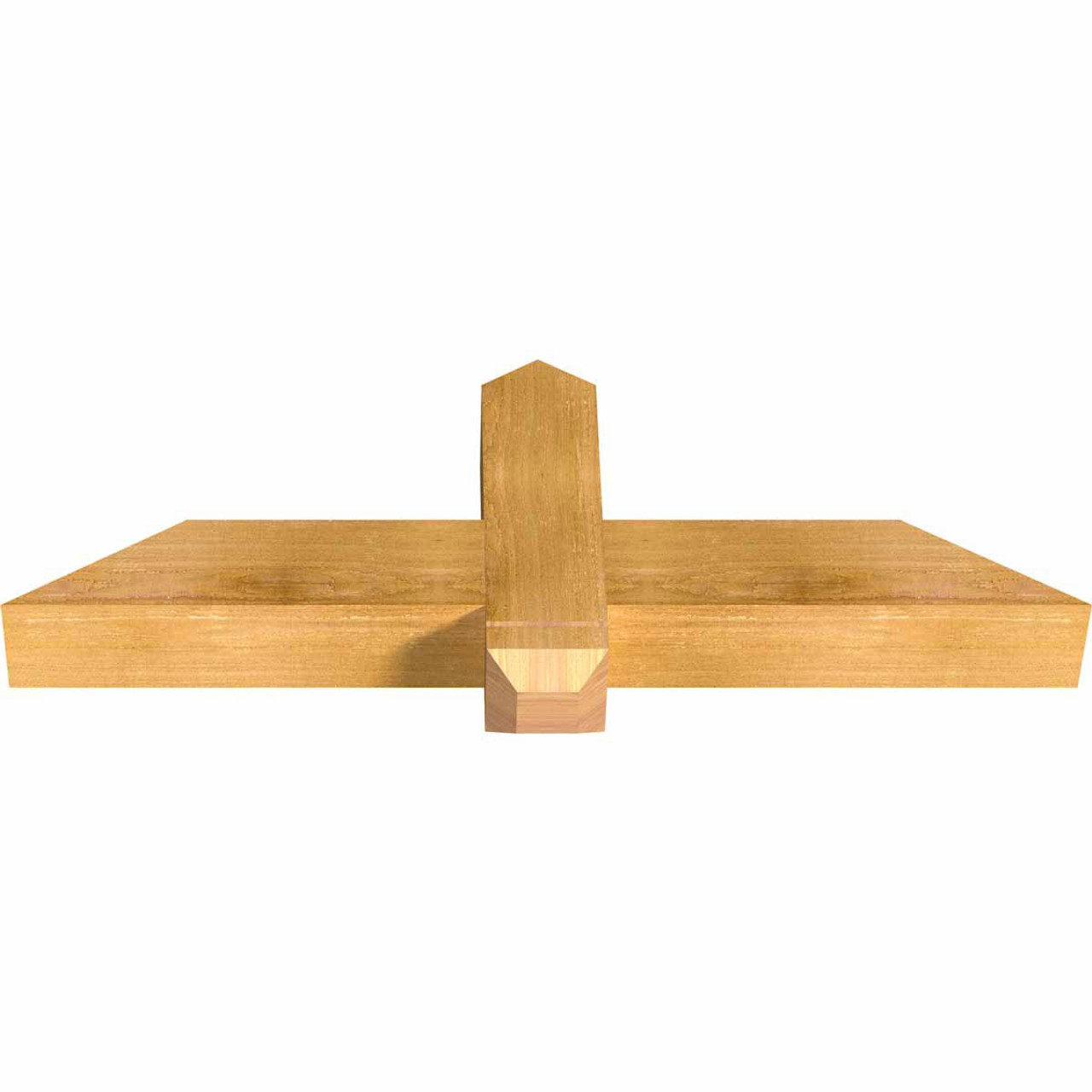 8/12 Pitch Eugene Rough Sawn Timber Gable Bracket GBW036X12X0404EUG00RWR