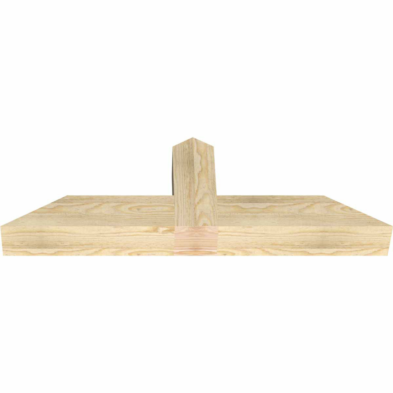 8/12 Pitch Portland Rough Sawn Timber Gable Bracket GBW036X12X0404POR00RDF