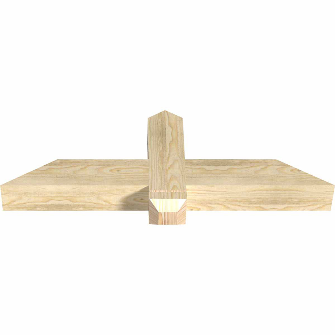 8/12 Pitch Eugene Rough Sawn Timber Gable Bracket GBW036X12X0404EUG00RDF