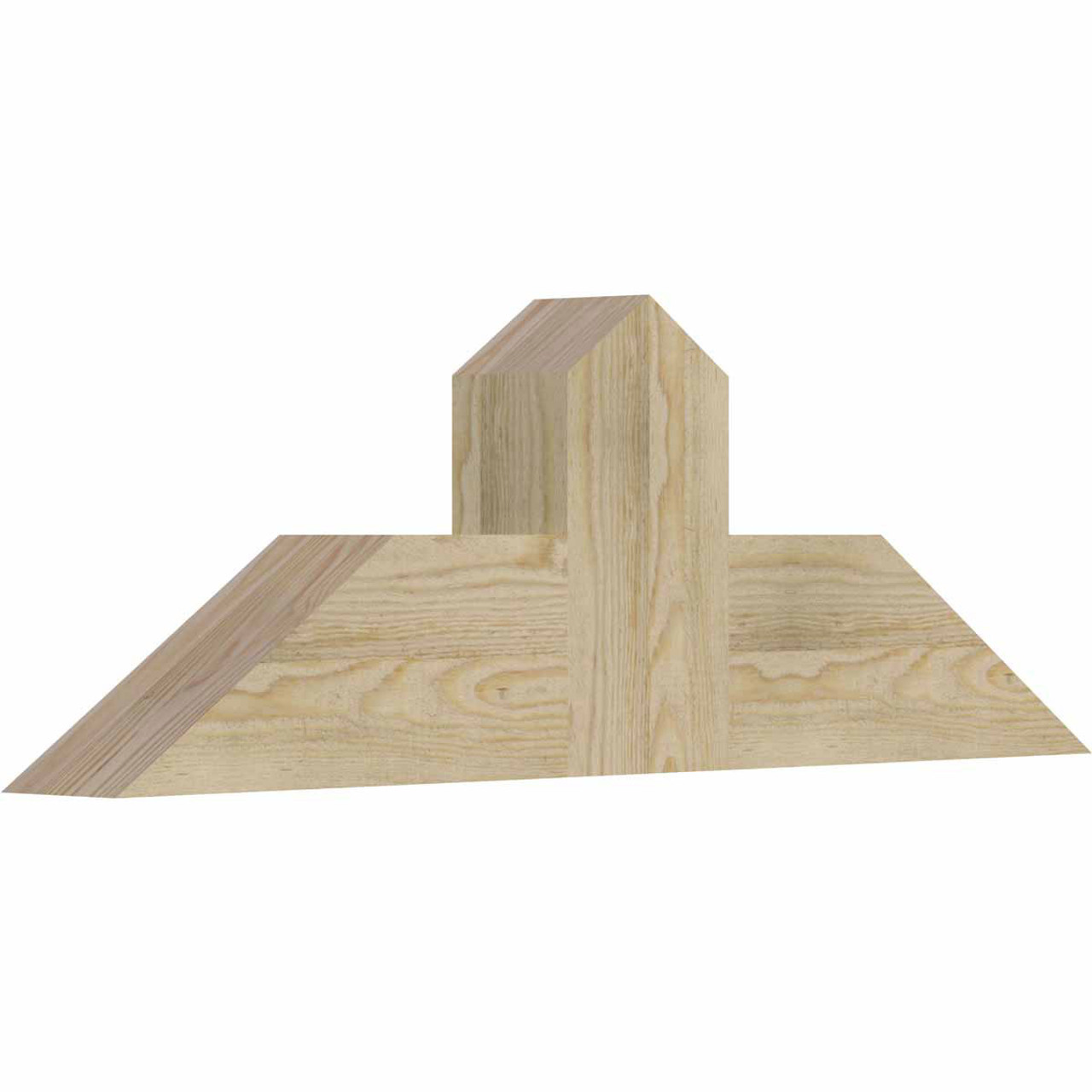 8/12 Pitch Portland Rough Sawn Timber Gable Bracket GBW036X12X0406POR00RDF