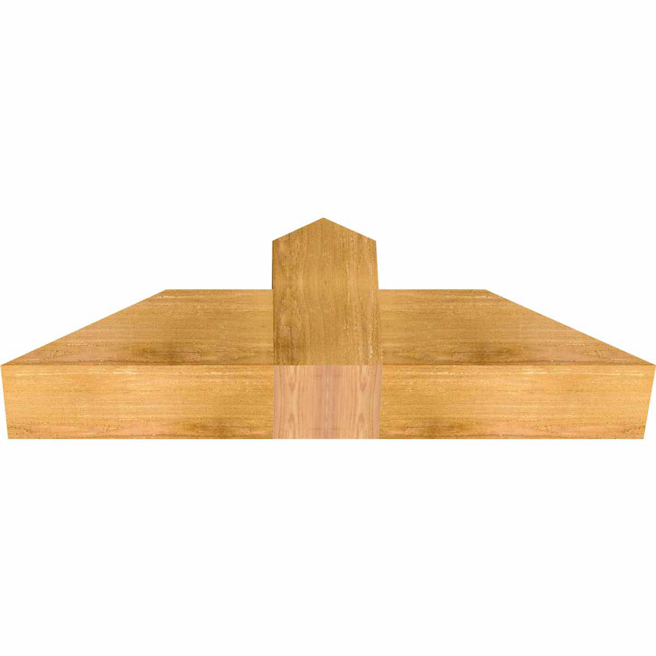 8/12 Pitch Portland Rough Sawn Timber Gable Bracket GBW036X12X0606POR00RWR