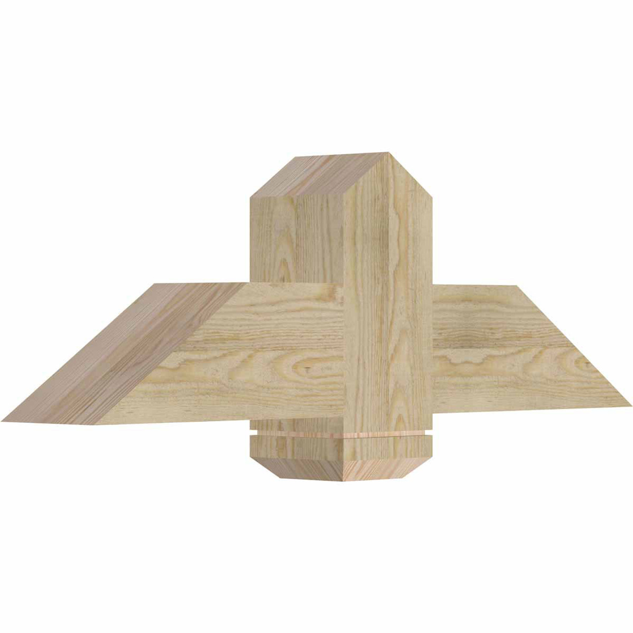 8/12 Pitch Eugene Rough Sawn Timber Gable Bracket GBW036X12X0606EUG00RDF