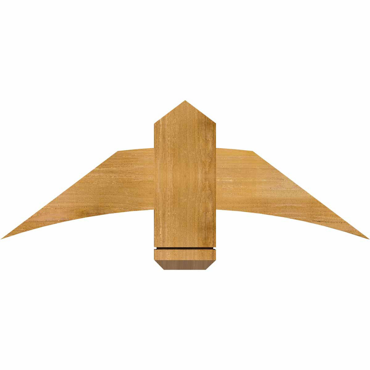 9/12 Pitch Bellingham Rough Sawn Timber Gable Bracket GBW036X13X0206BEL00RWR