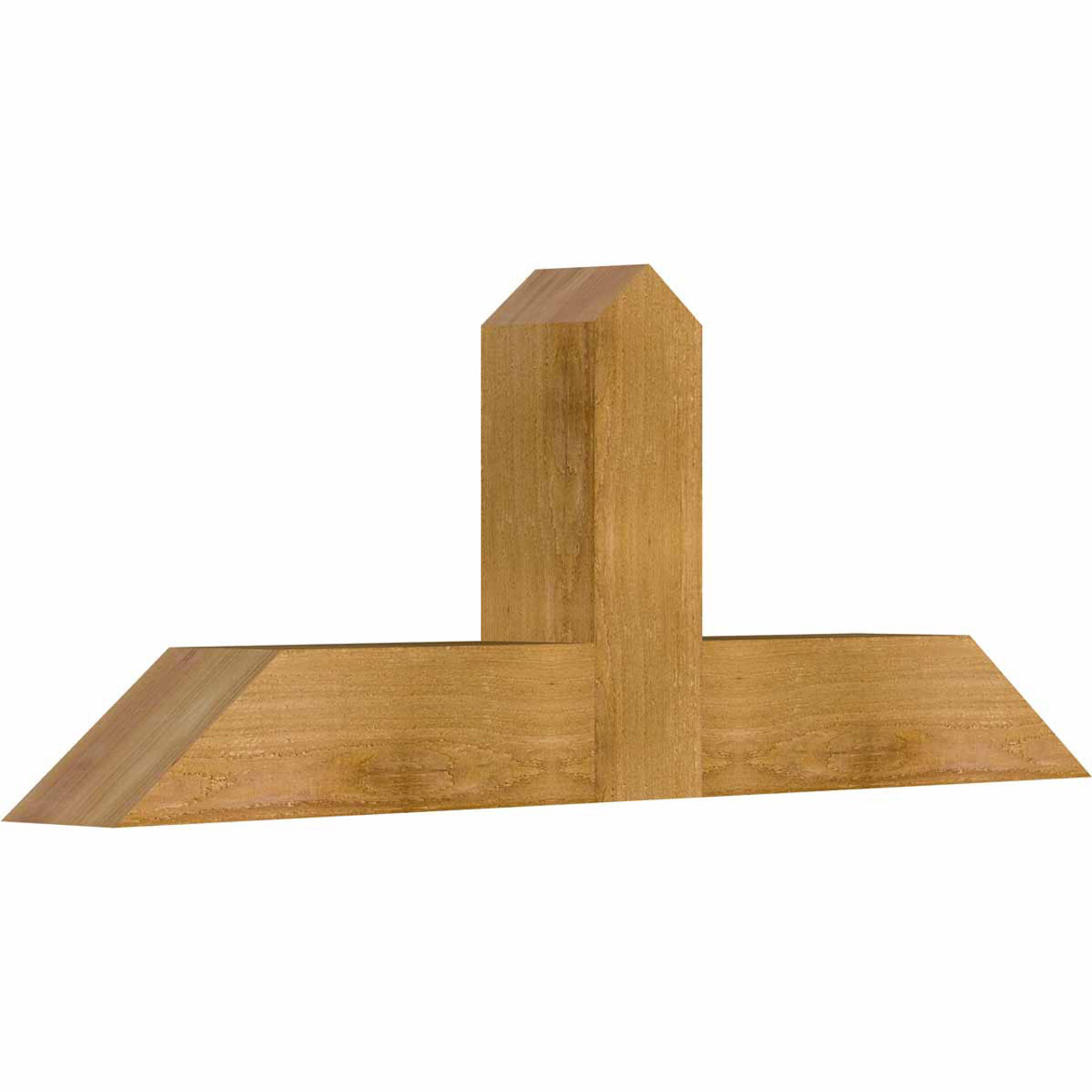 9/12 Pitch Portland Rough Sawn Timber Gable Bracket GBW036X13X0404POR00RWR