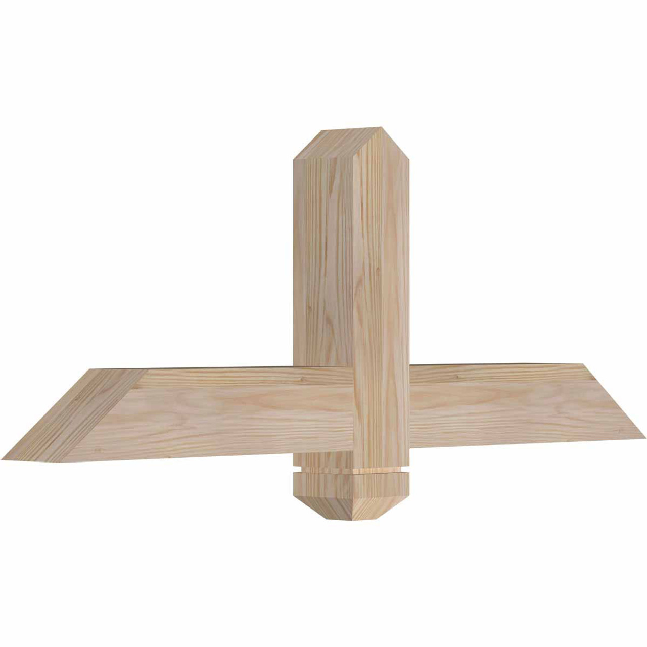 9/12 Pitch Eugene Smooth Timber Gable Bracket GBW036X13X0404EUG00SDF