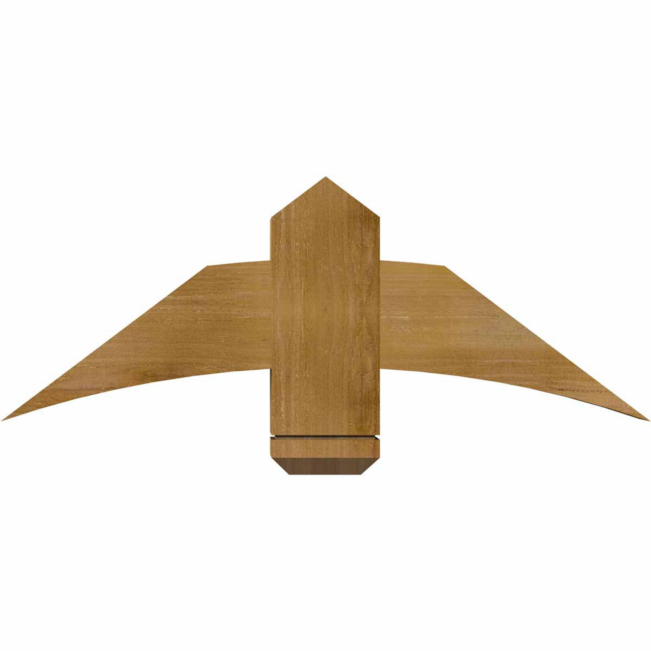 9/12 Pitch Bellingham Rough Sawn Timber Gable Bracket GBW036X13X0406BEL00RWR