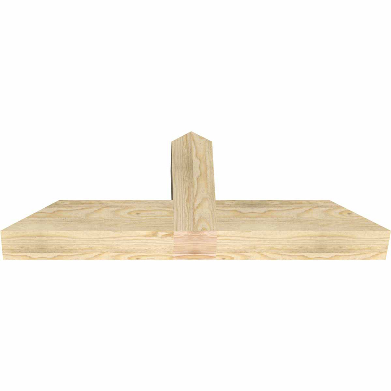 9/12 Pitch Portland Rough Sawn Timber Gable Bracket GBW036X13X0404POR00RDF