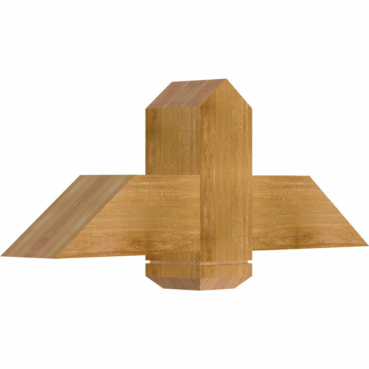 9/12 Pitch Eugene Rough Sawn Timber Gable Bracket GBW036X13X0606EUG00RWR