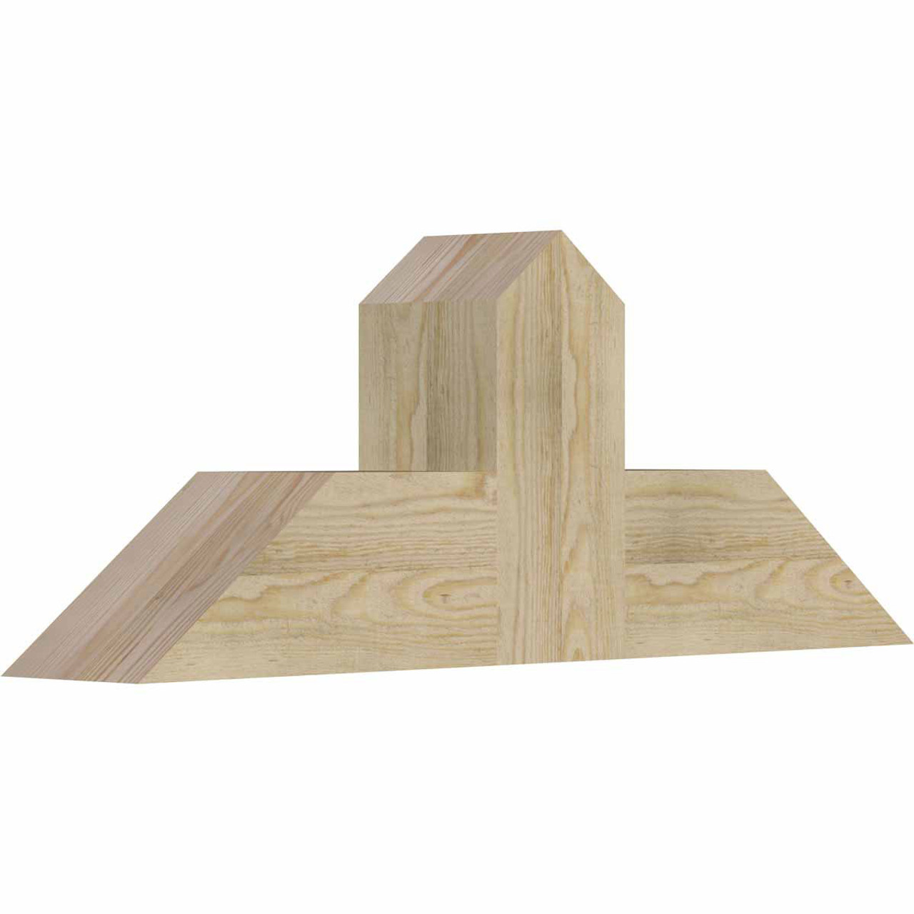 9/12 Pitch Portland Rough Sawn Timber Gable Bracket GBW036X13X0606POR00RDF