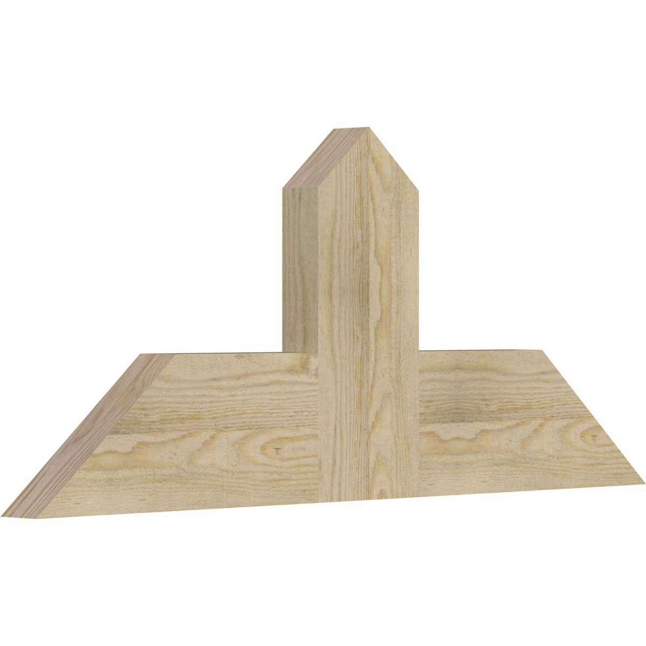 10/12 Pitch Portland Rough Sawn Timber Gable Bracket GBW036X15X0206POR00RDF