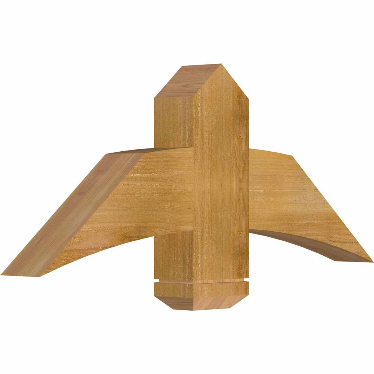 10/12 Pitch Bellingham Rough Sawn Timber Gable Bracket GBW036X15X0406BEL00RWR