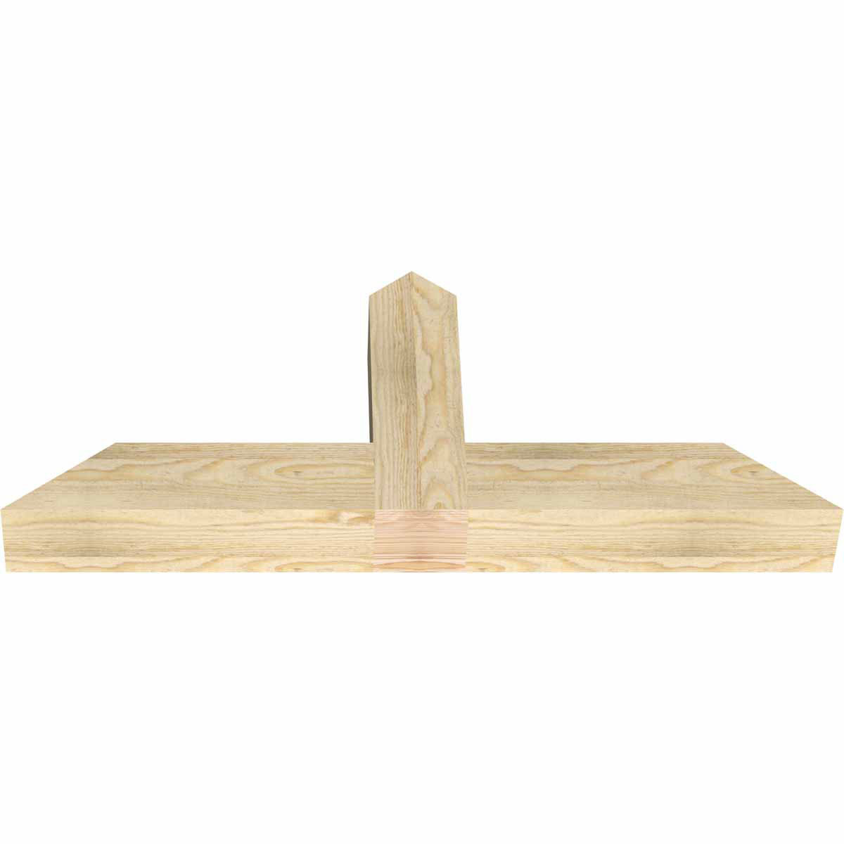 10/12 Pitch Portland Rough Sawn Timber Gable Bracket GBW036X15X0404POR00RDF