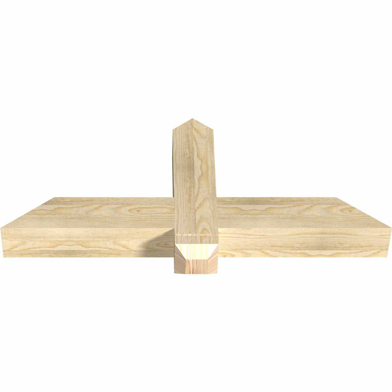 10/12 Pitch Eugene Rough Sawn Timber Gable Bracket GBW036X15X0404EUG00RDF