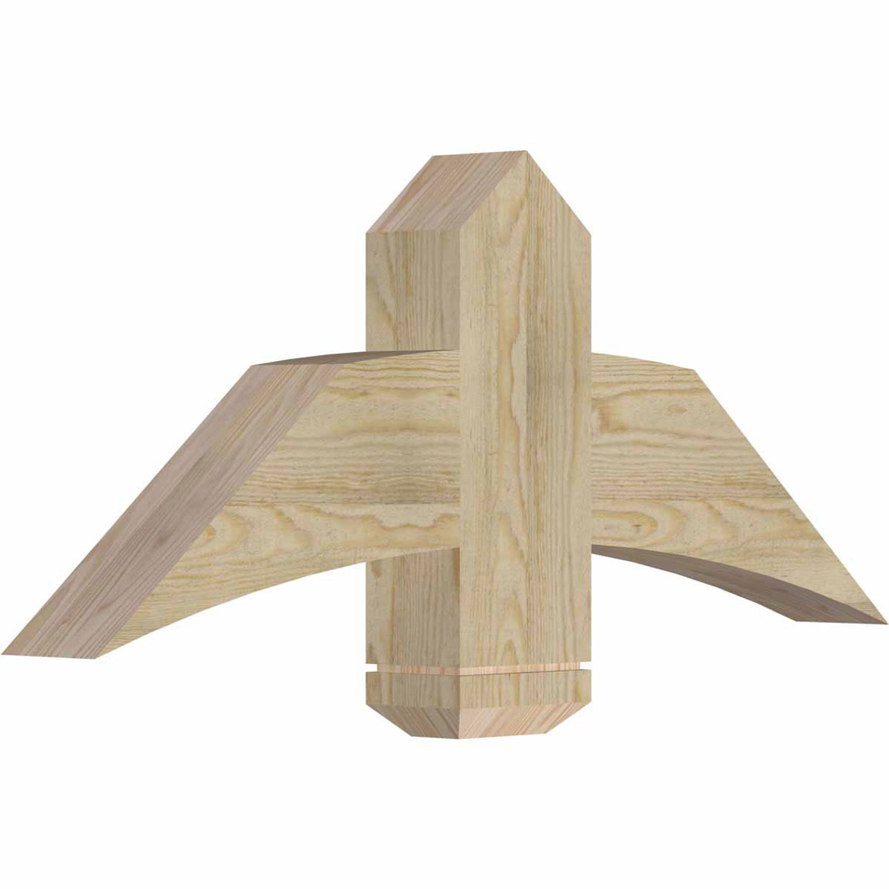 10/12 Pitch Bellingham Rough Sawn Timber Gable Bracket GBW036X15X0406BEL00RDF