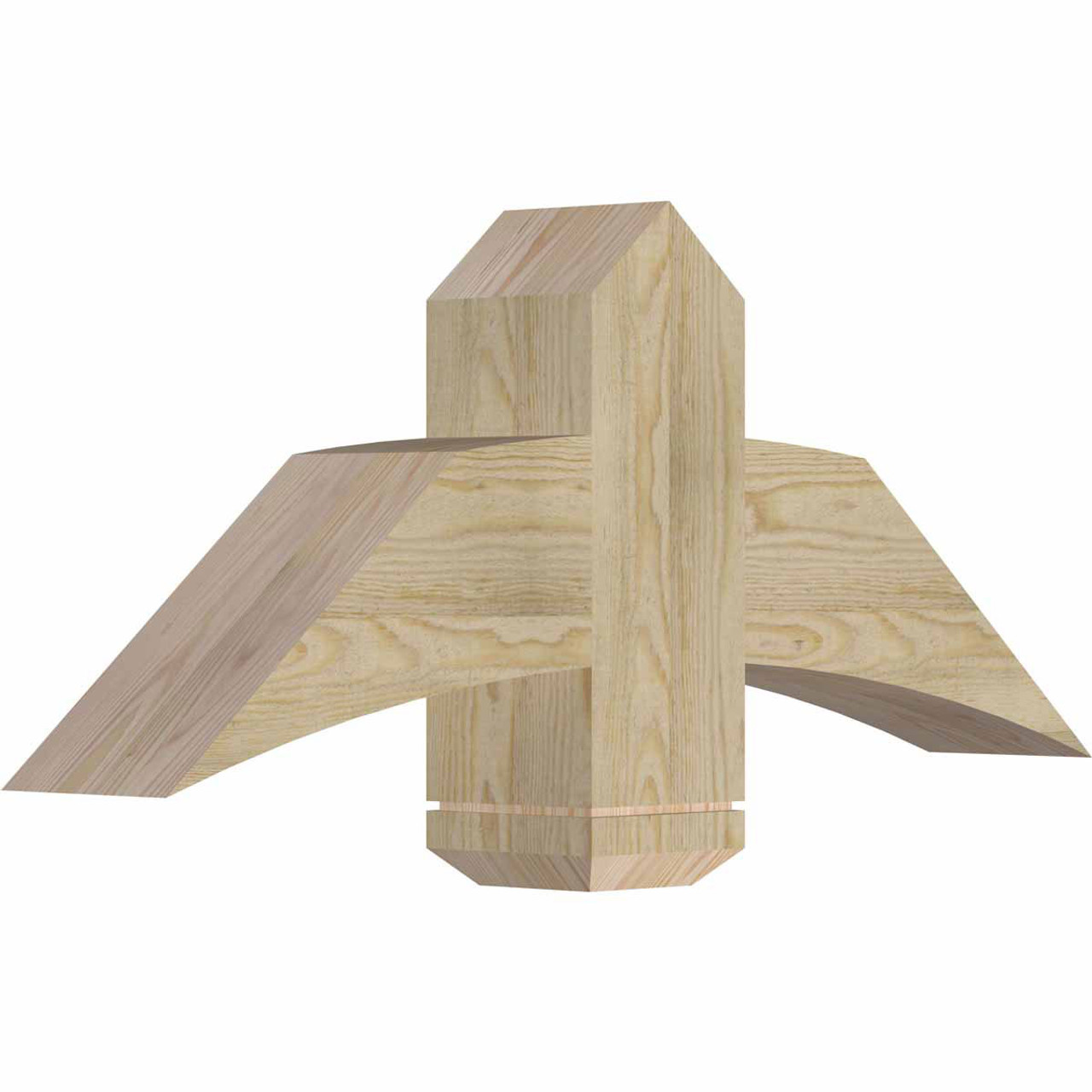 10/12 Pitch Bellingham Rough Sawn Timber Gable Bracket GBW036X15X0606BEL00RDF