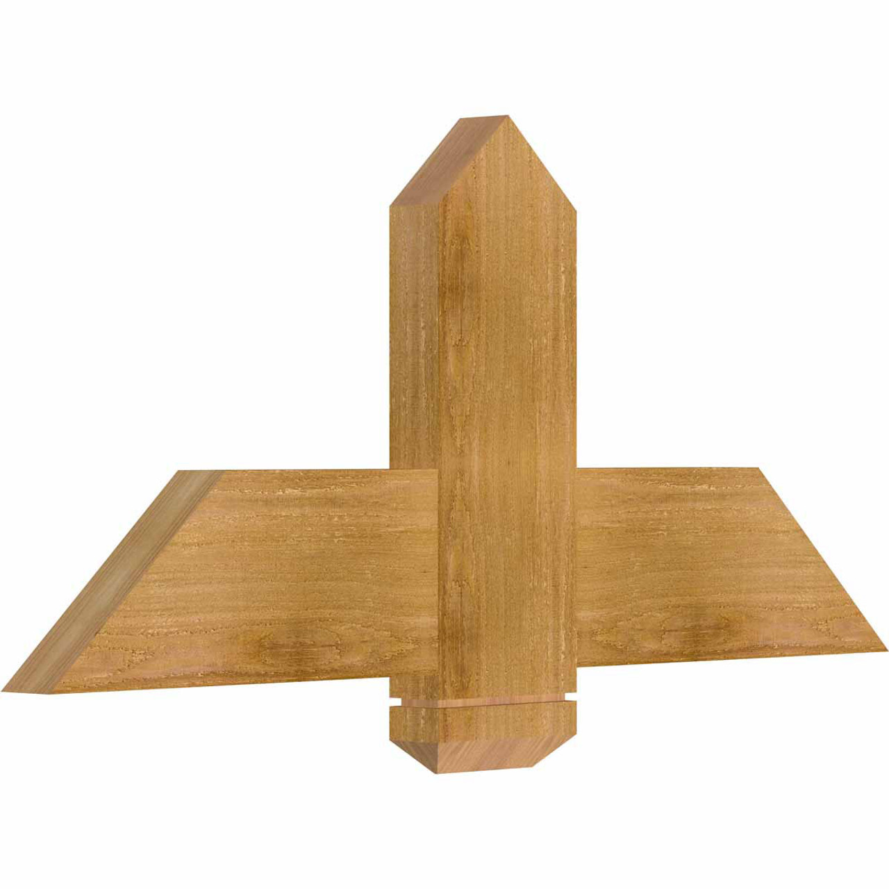 11/12 Pitch Eugene Rough Sawn Timber Gable Bracket GBW036X16X0206EUG00RWR