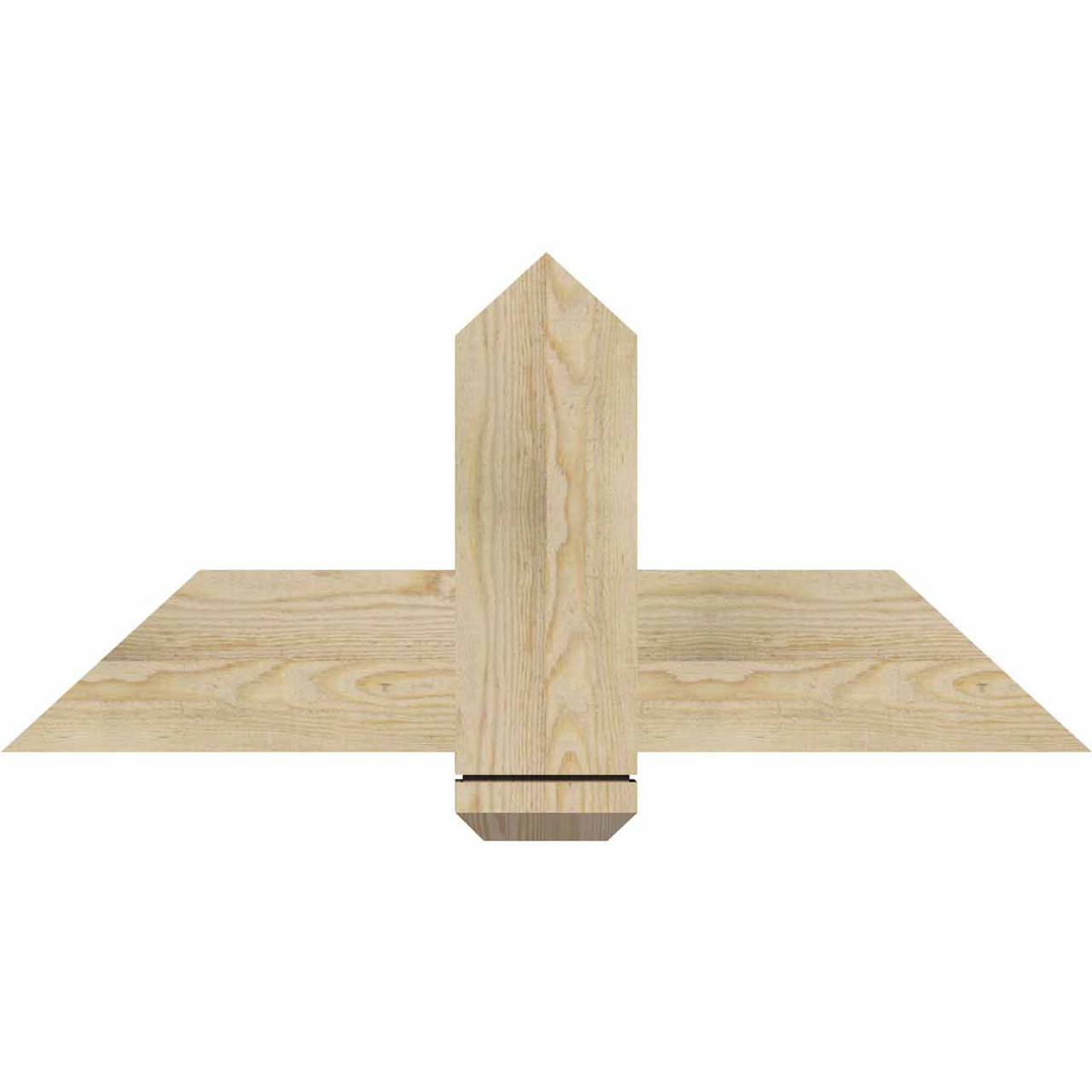 11/12 Pitch Eugene Rough Sawn Timber Gable Bracket GBW036X16X0206EUG00RDF