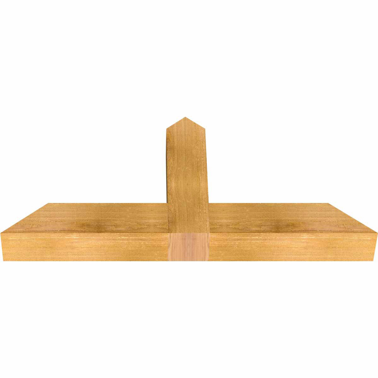 11/12 Pitch Portland Rough Sawn Timber Gable Bracket GBW036X16X0404POR00RWR