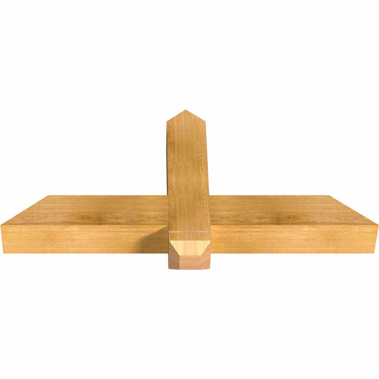 11/12 Pitch Eugene Rough Sawn Timber Gable Bracket GBW036X16X0404EUG00RWR