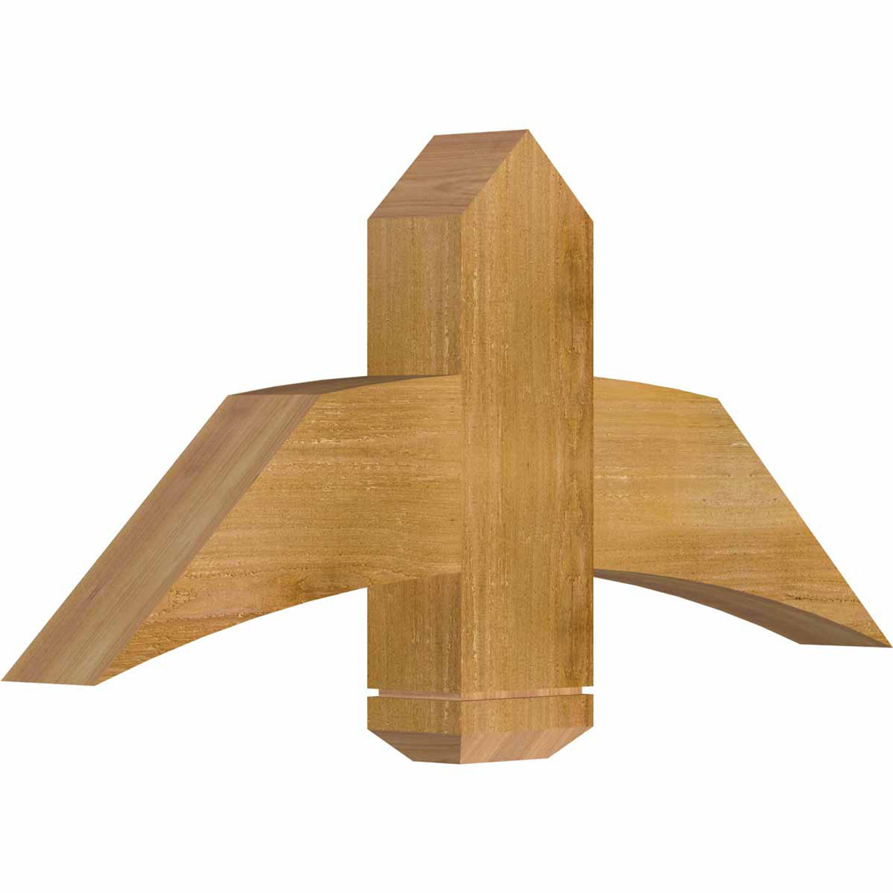 11/12 Pitch Bellingham Rough Sawn Timber Gable Bracket GBW036X16X0406BEL00RWR