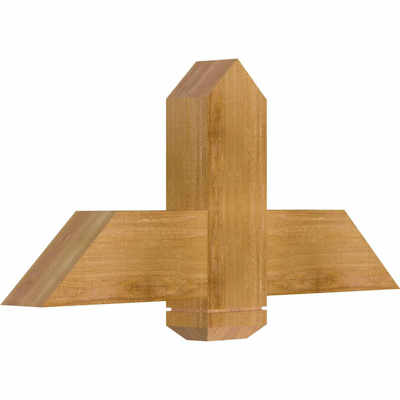 11/12 Pitch Eugene Rough Sawn Timber Gable Bracket GBW036X16X0406EUG00RWR