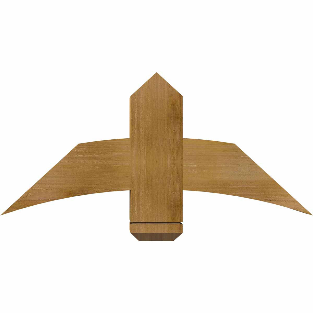 11/12 Pitch Bellingham Rough Sawn Timber Gable Bracket GBW036X16X0606BEL00RWR