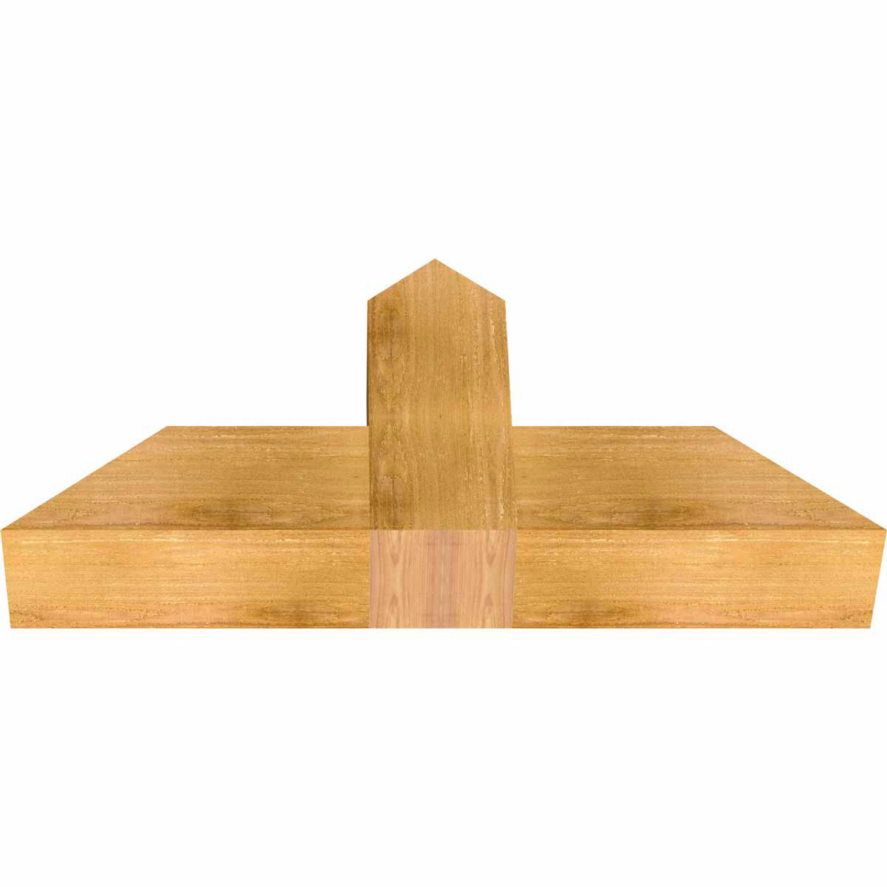 11/12 Pitch Portland Rough Sawn Timber Gable Bracket GBW036X16X0606POR00RWR