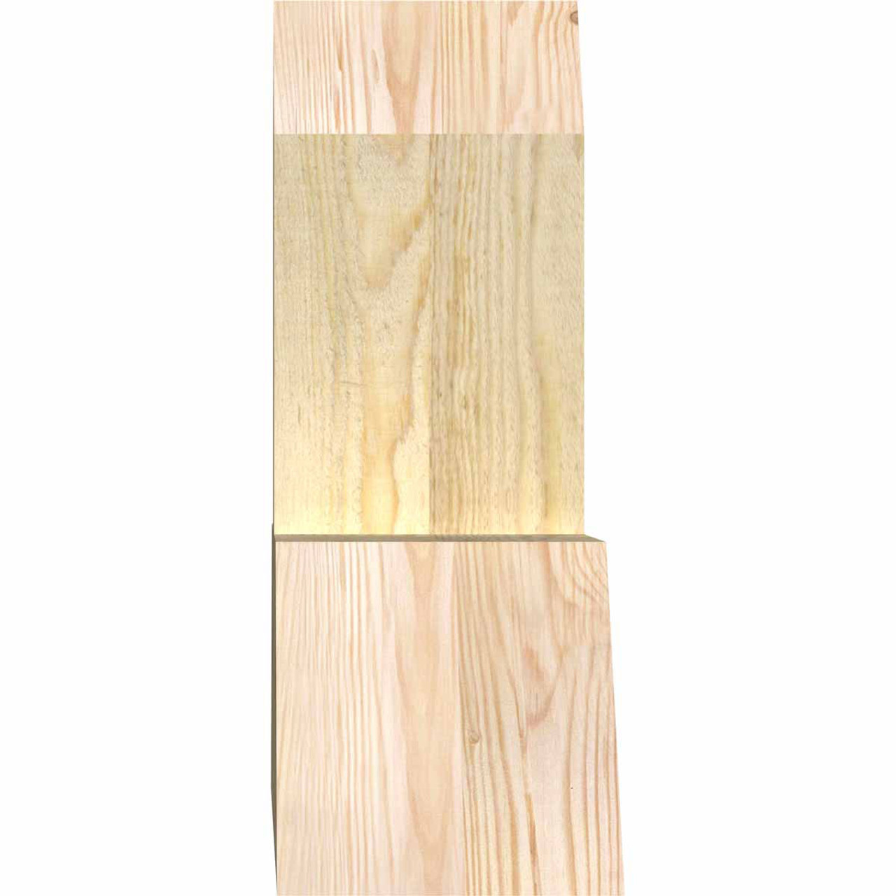 11/12 Pitch Portland Rough Sawn Timber Gable Bracket GBW036X16X0606POR00RDF