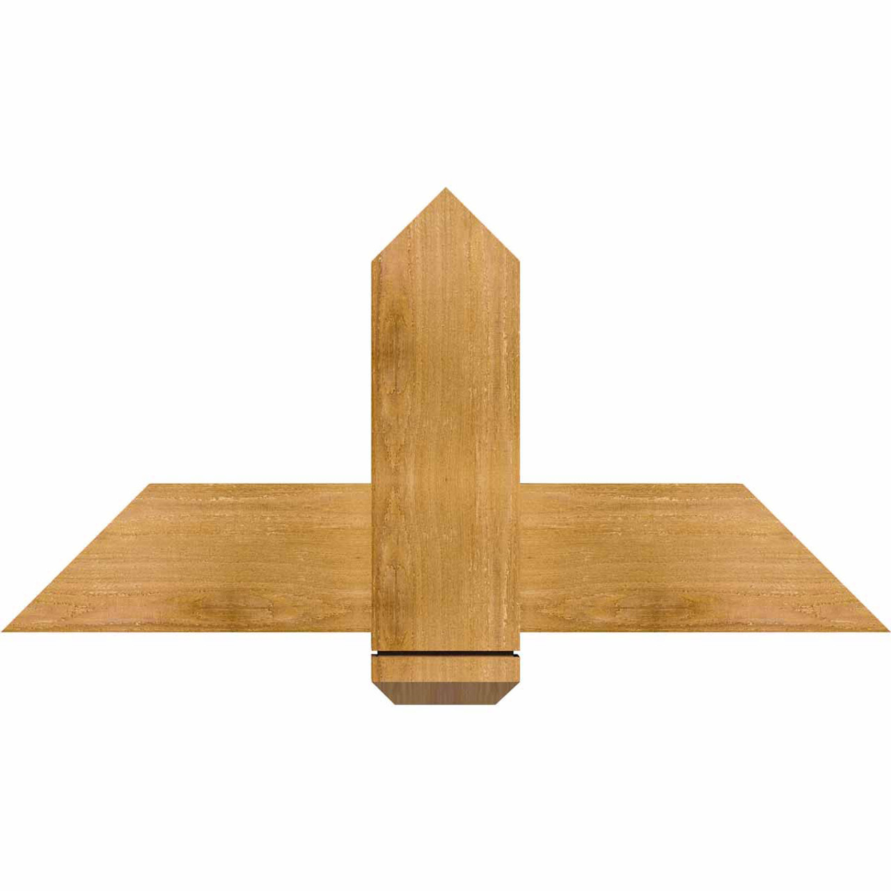 12/12 Pitch Eugene Rough Sawn Timber Gable Bracket GBW036X18X0206EUG00RWR